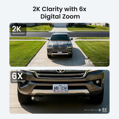 Window Security Camera 3MP 2K, Indoor WiFi Cameras 2.4GHz/5GHz with Colorvue AI Color Night Vision, Motion & Person Detection with Auto-Focus , Easy Installation, 24/7 Recording Works with Alexa & Google Home